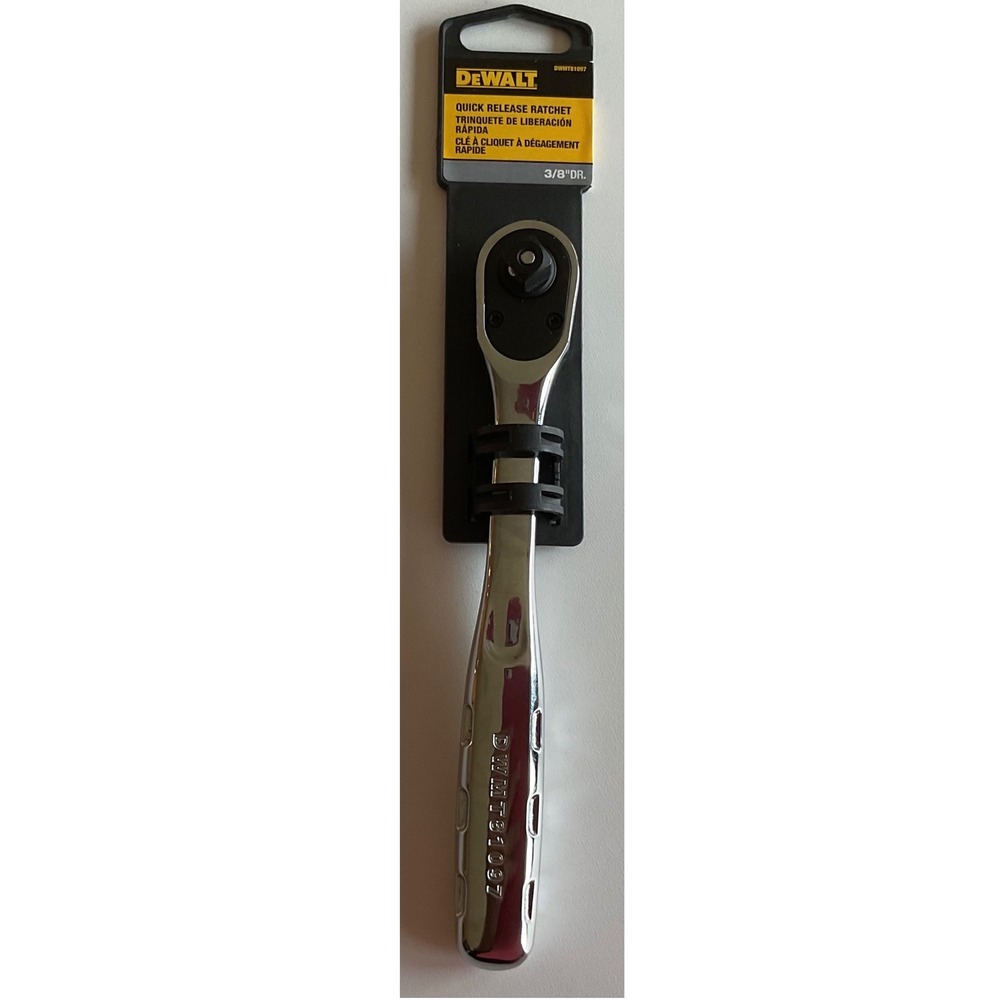 DEWALT DWMT81097 3/8 In Drive Quick Release Ratchet Chrome Hand Tool NEW